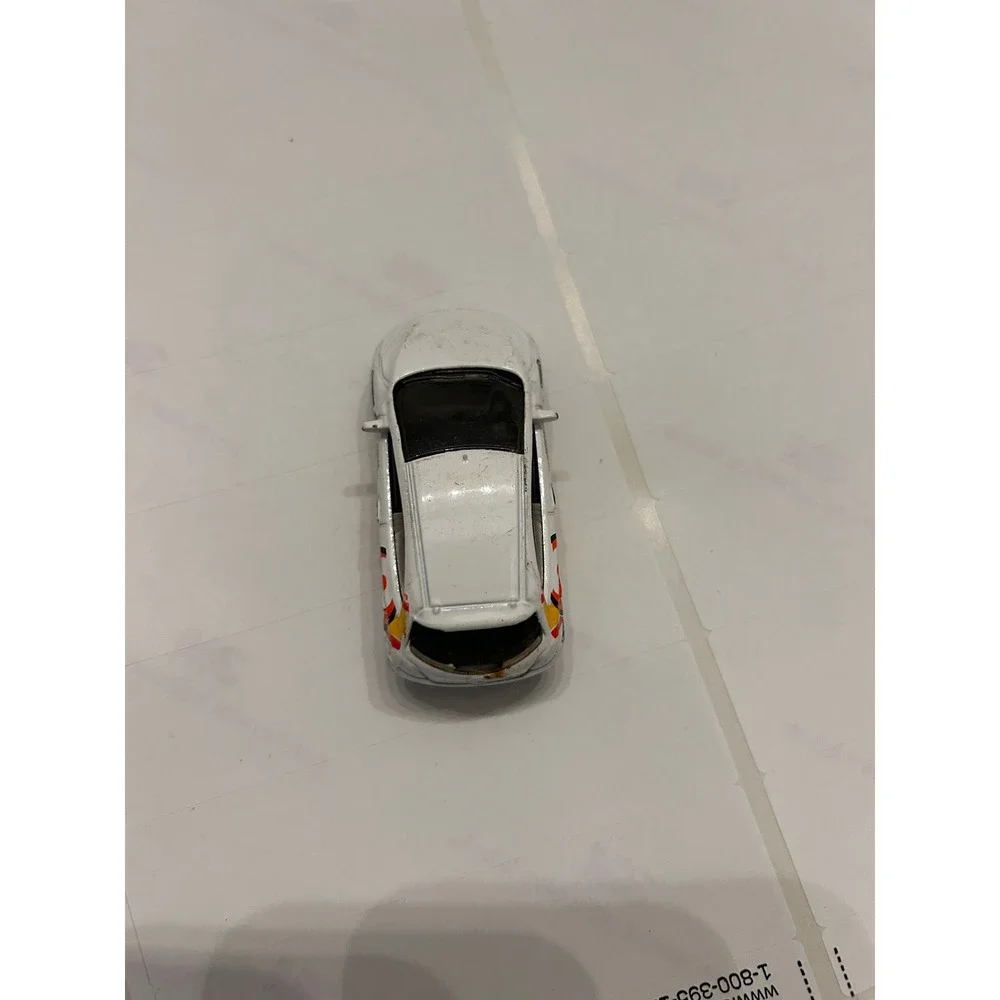 Matchbox 2008 Mazda 2 White Racing Graphics Diecast Car 1:64 Mattel M8762